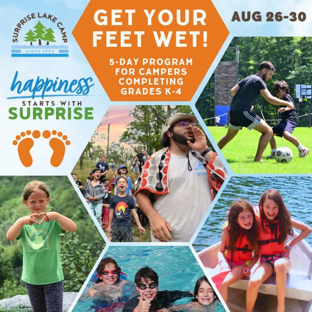 Photos of campers at SLC's Get Your Feet Wet 5-day program